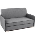 Sofa amerykanka Caro szara trzyosobowa z funkcją spania oraz pojemnikiem na pościel