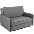 Sofa amerykanka Kate szara dwuosobowa z funkcją spania oraz pojemnikiem na pościel