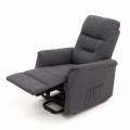 Fotel wypoczynkowy rozkładany z podnóżkiem elektryczny DIEGO szary nowoczesny