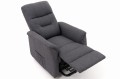 Fotel wypoczynkowy rozkładany z podnóżkiem elektryczny DIEGO szary nowoczesny