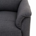 Fotel wypoczynkowy rozkładany z podnóżkiem elektryczny DIEGO szary nowoczesny