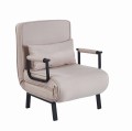 Sofa amerykanka New York beżowa jednoosobowa z funkcją spania