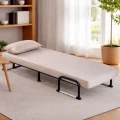 Sofa amerykanka New York beżowa jednoosobowa z funkcją spania