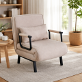 Sofa amerykanka New York beżowa jednoosobowa z funkcją spania