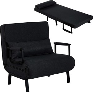 Sofa amerykanka New York czarna jednoosobowa z funkcją spania