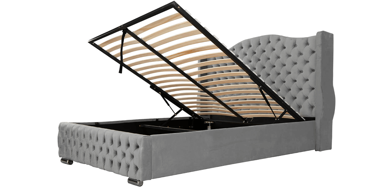 Łóżko Tapicerowane z Pojemnikiem - Praktyczne Rozwiązanie dla Małych Sypialni